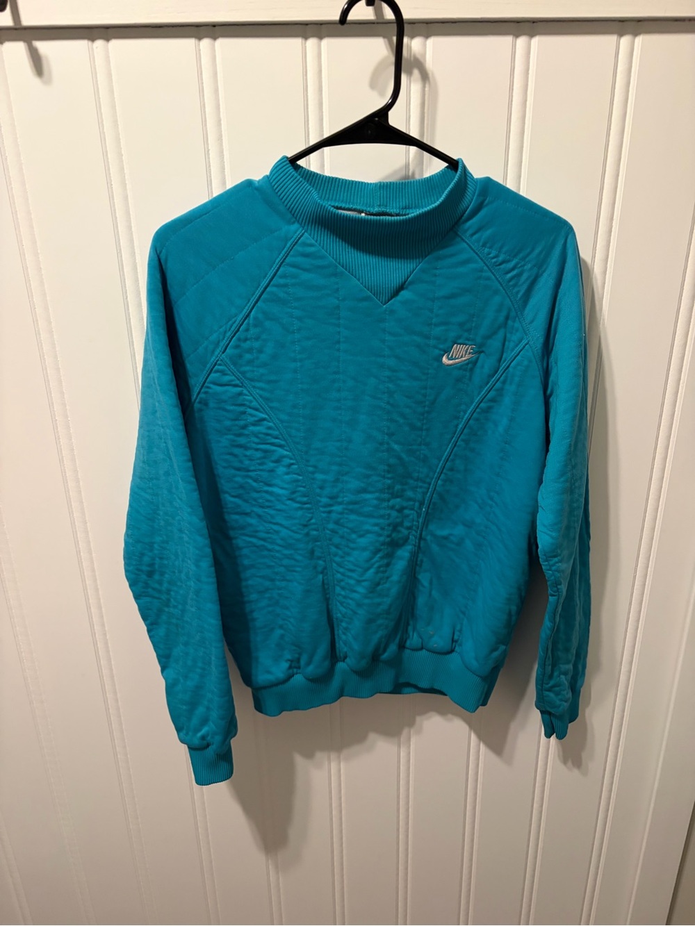 Vintage Nike Grey Tag 80s/90s Teal Men's Crewneck Sweatshirt SZ M